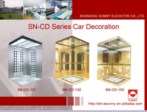 Elevator Cabin with White Acrylic Lighting Panel (SN-CD-131)